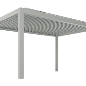 Pérgola bioclimática P-150. Imagen del catálogo facilitado por Hoklani.