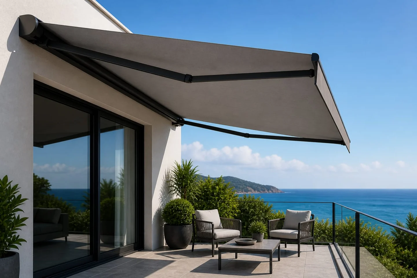 Toldo cofre terraza. imagen de inspiración
